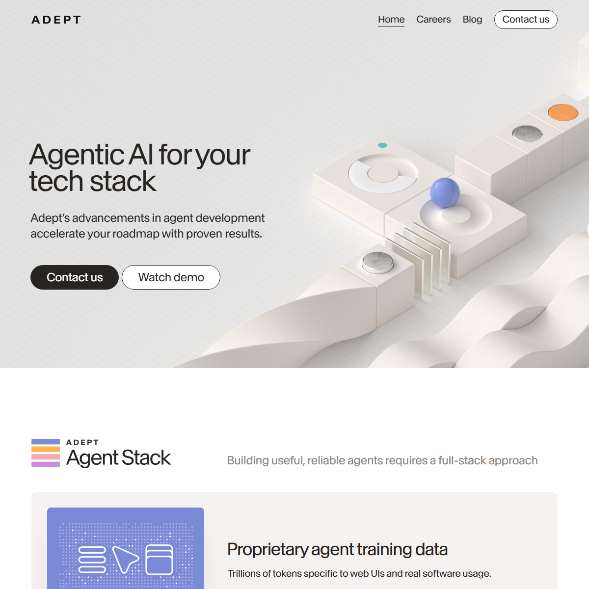 Adept - AI agents Tool Screenshot