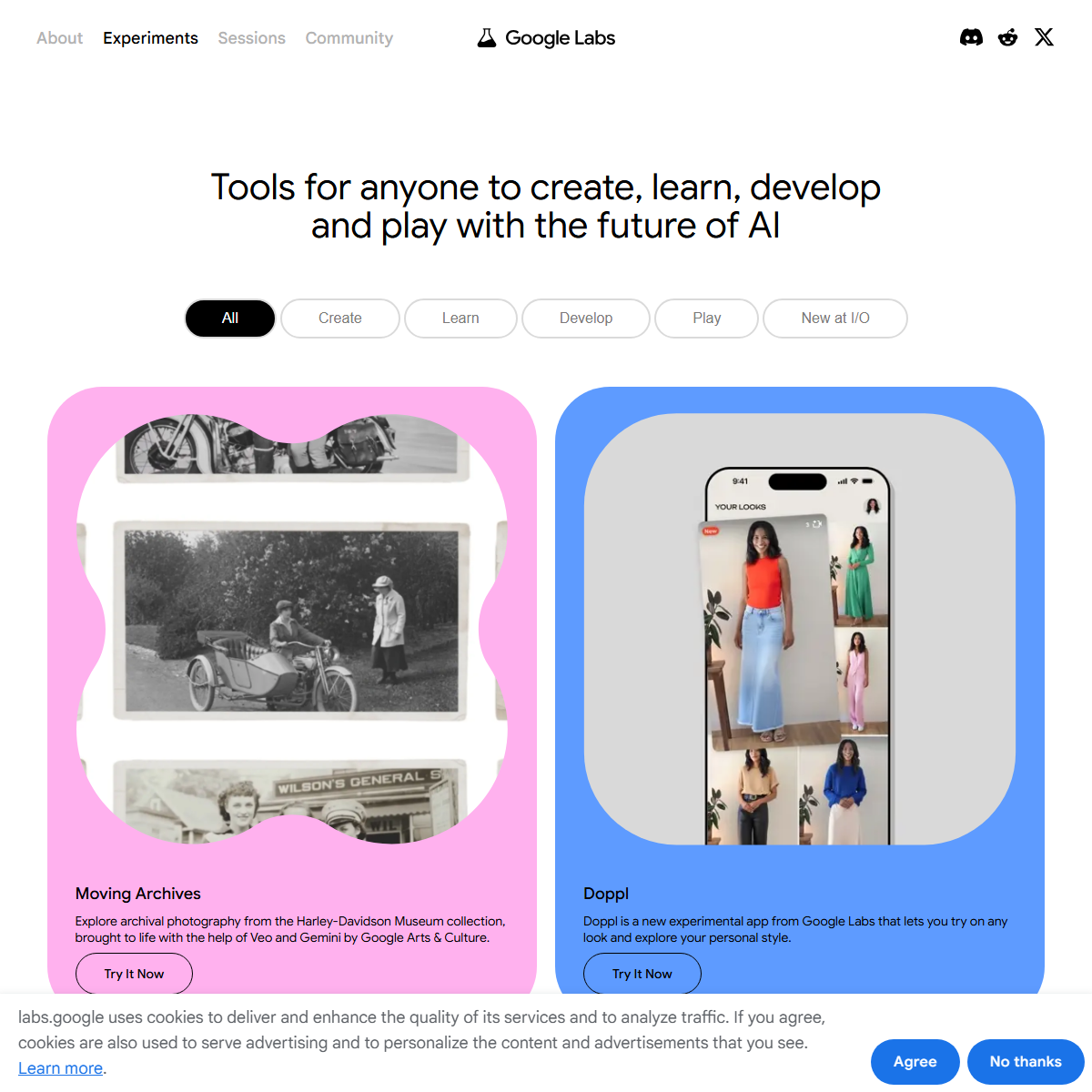 AI Experiments - education Tool Screenshot