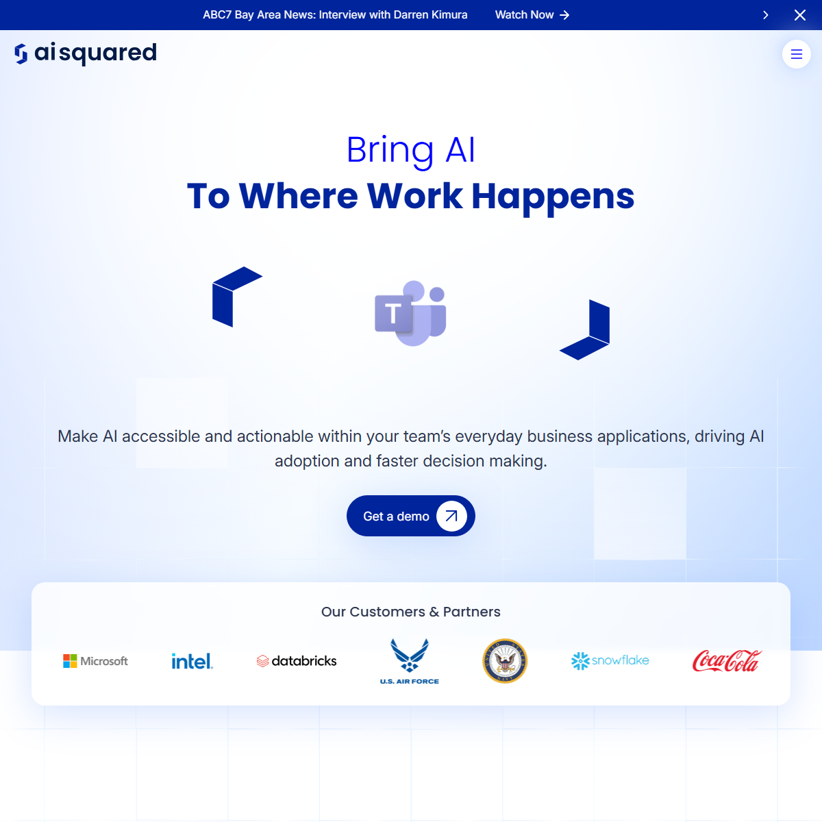AI Squared - startup tools Tool Screenshot