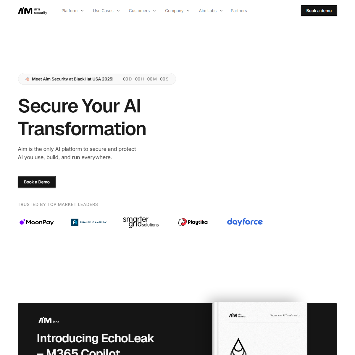 Aim Security - AI detection Tool Screenshot