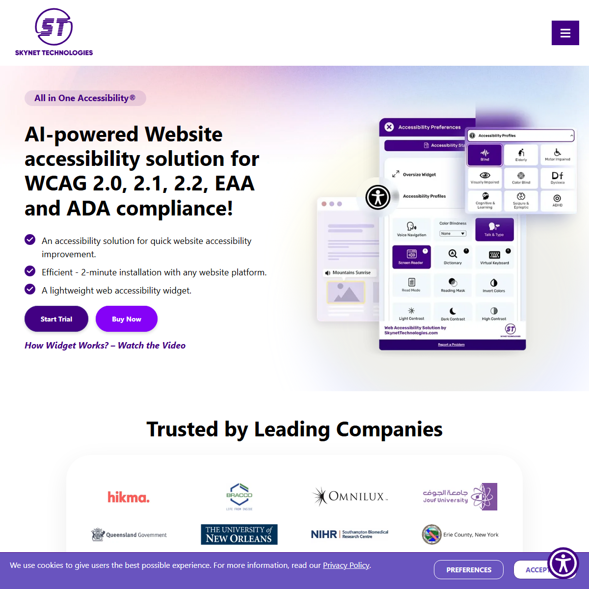 All in One Accessibility - e-commerce Tool Screenshot