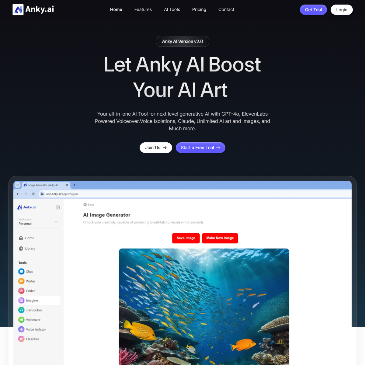 Anky.AI - image generators Tool Screenshot