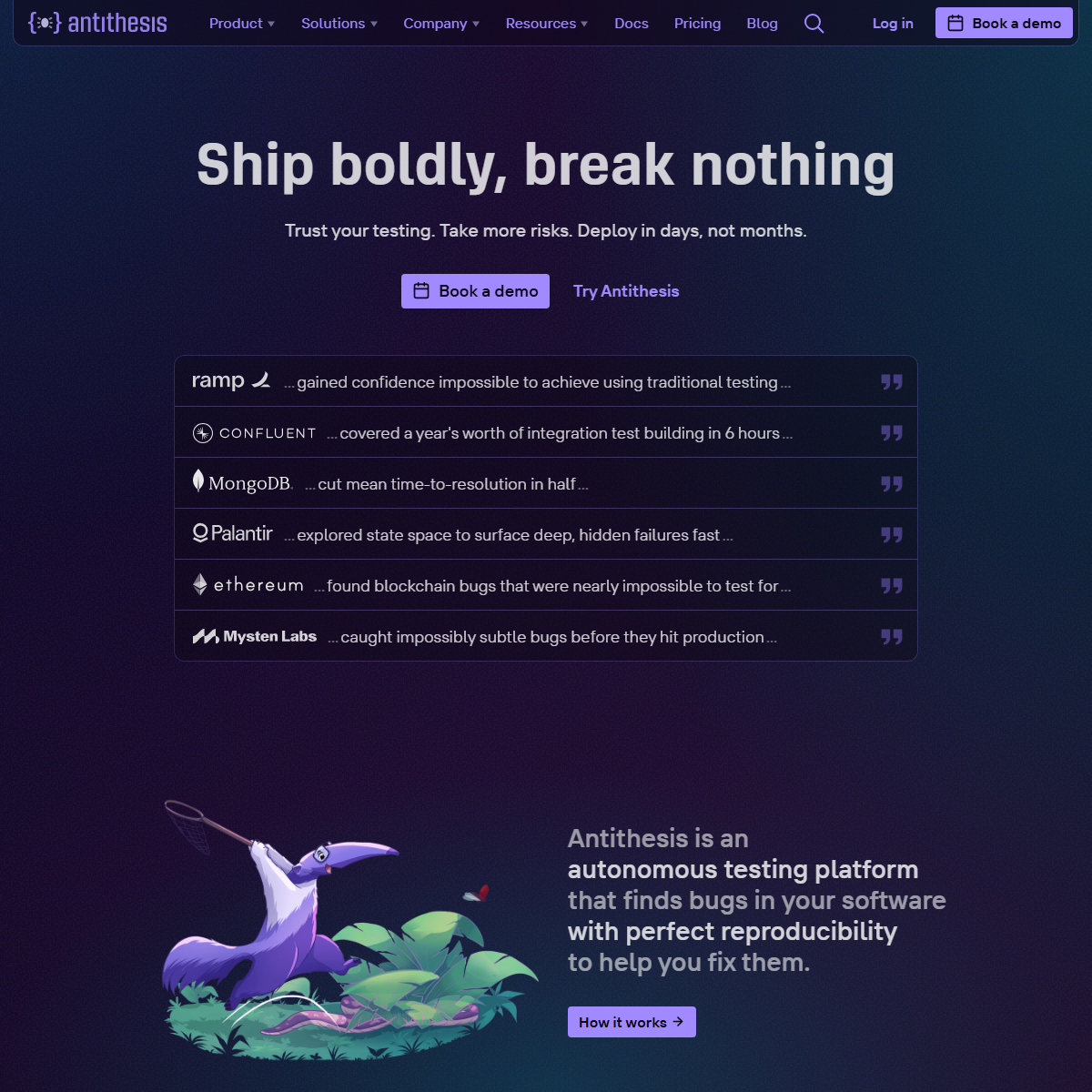 Antithesis - startup tools Tool Screenshot