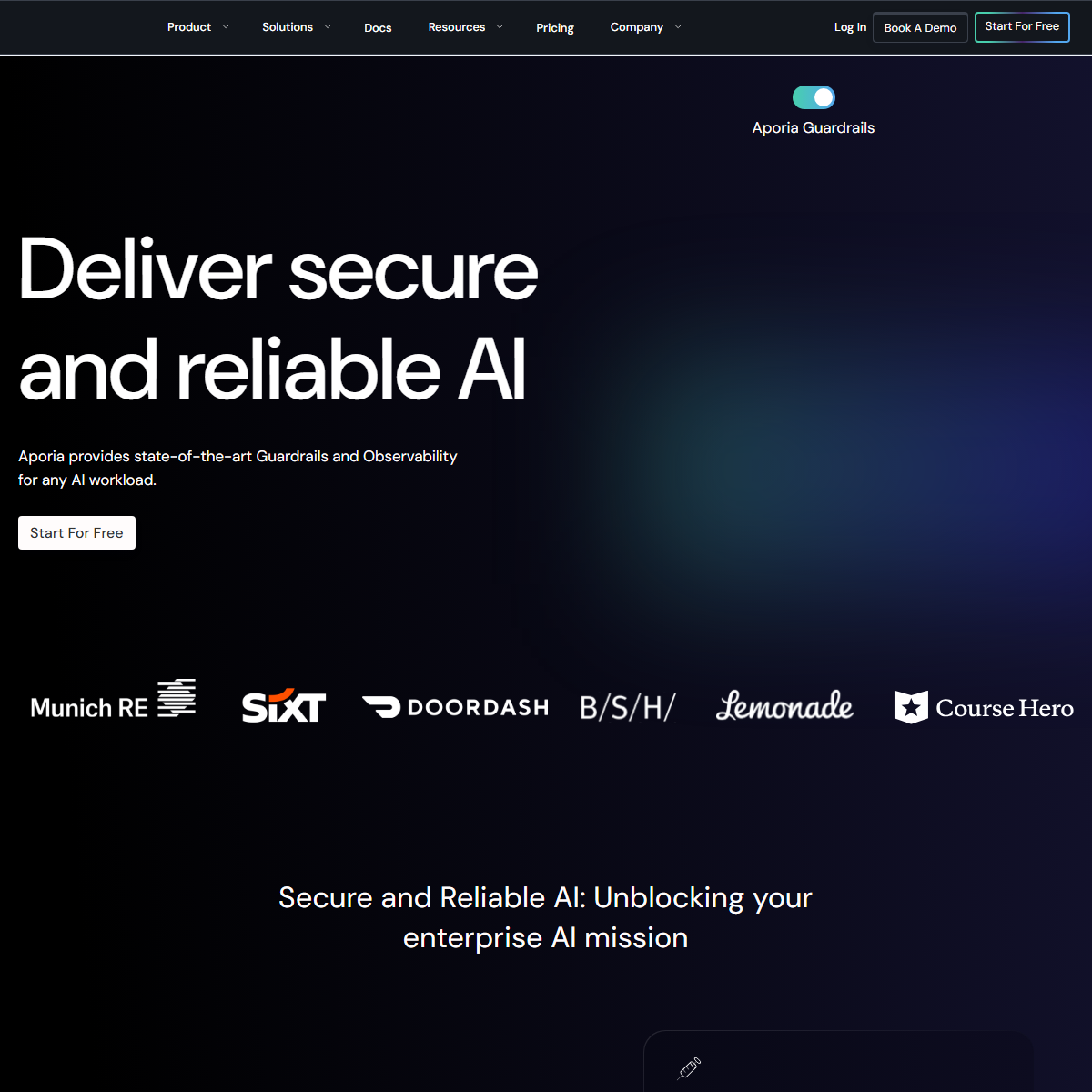 Aporia - low-code/no-code Tool Screenshot
