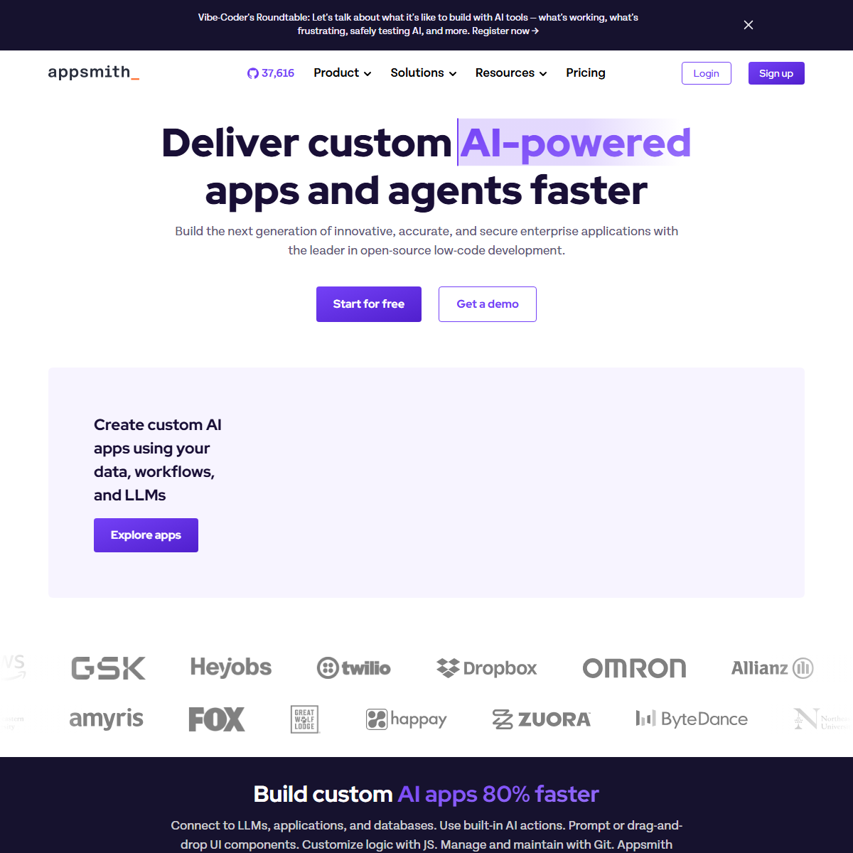 Appsmith AI - low-code/no-code Tool Screenshot