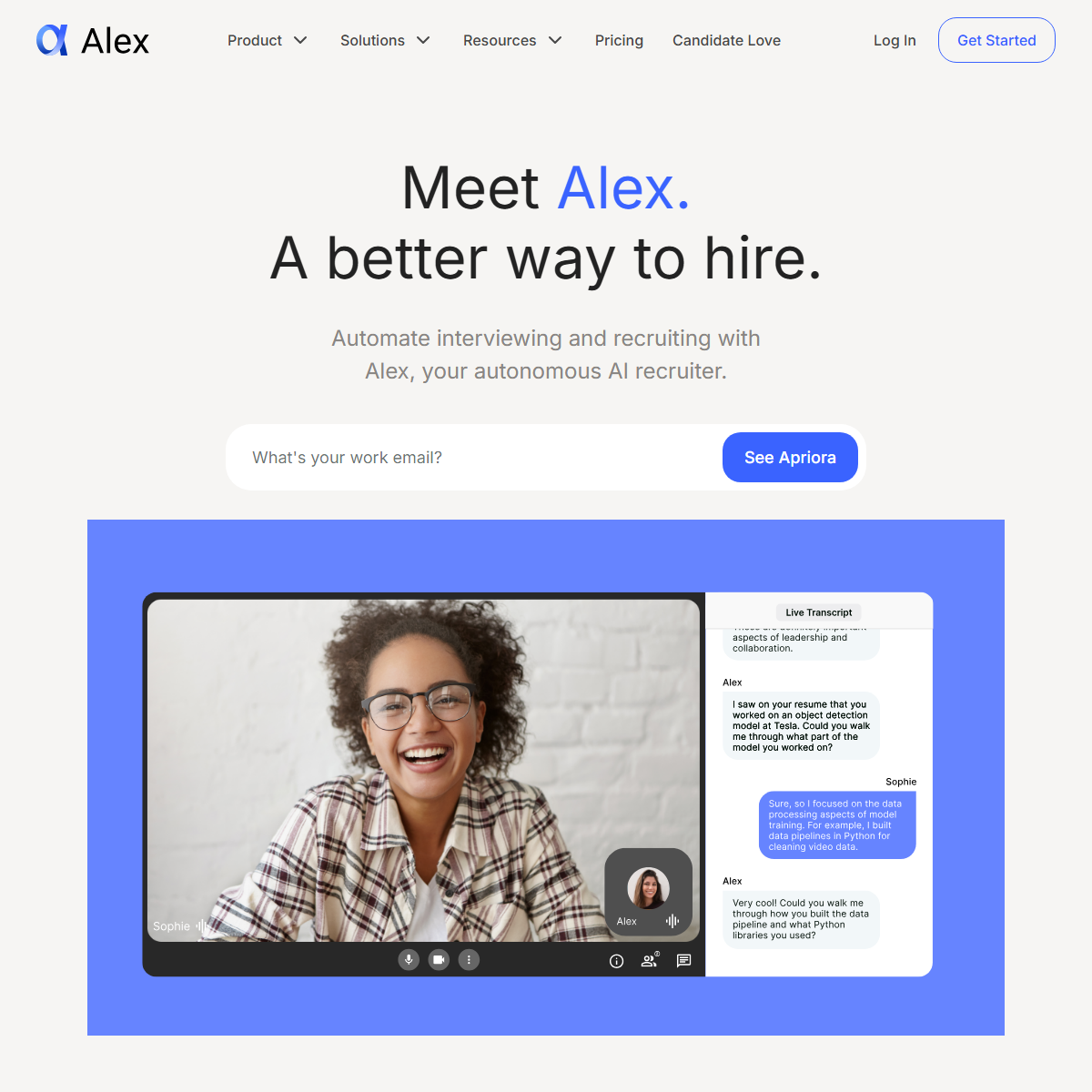 Apriora - human resources Tool Screenshot