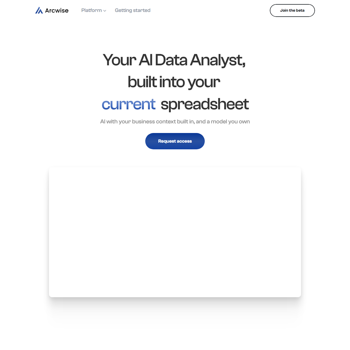 Arcwise - spreadsheets Tool
