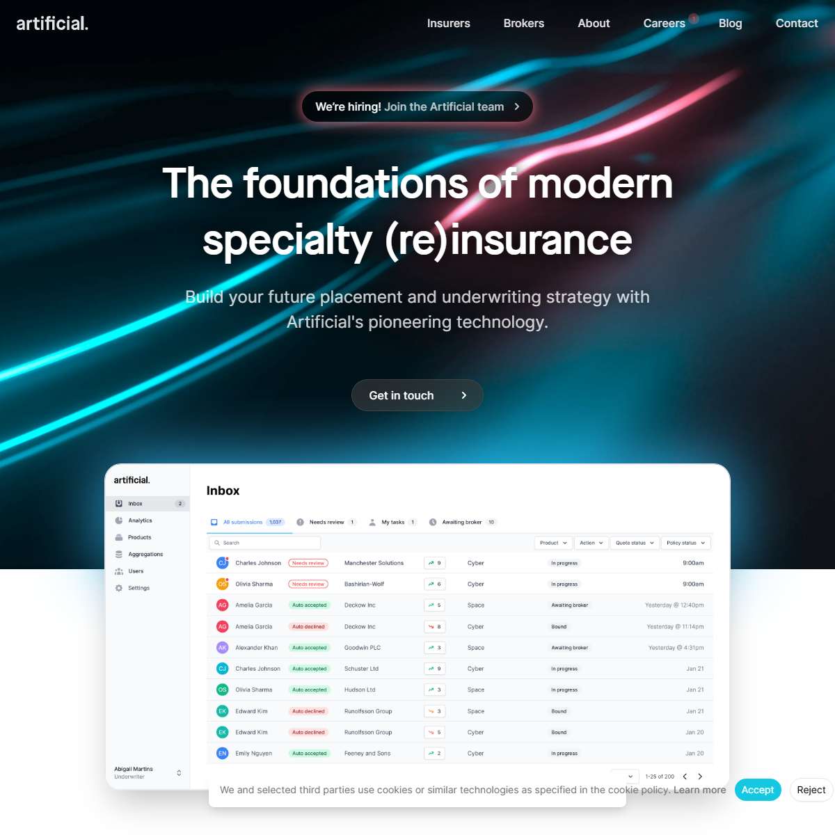 Artificial Labs - finance Tool Screenshot