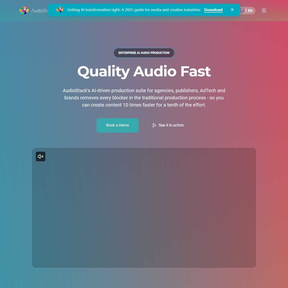 AudioStack - audio editing Tool Screenshot