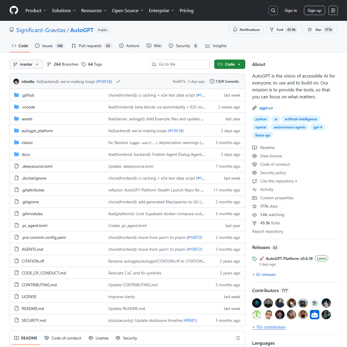 AutoGPT - AI agents Tool