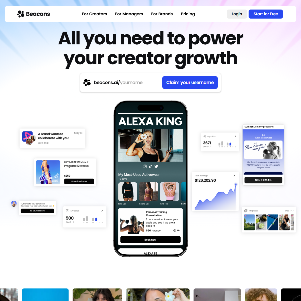 Beacons - marketing Tool Screenshot