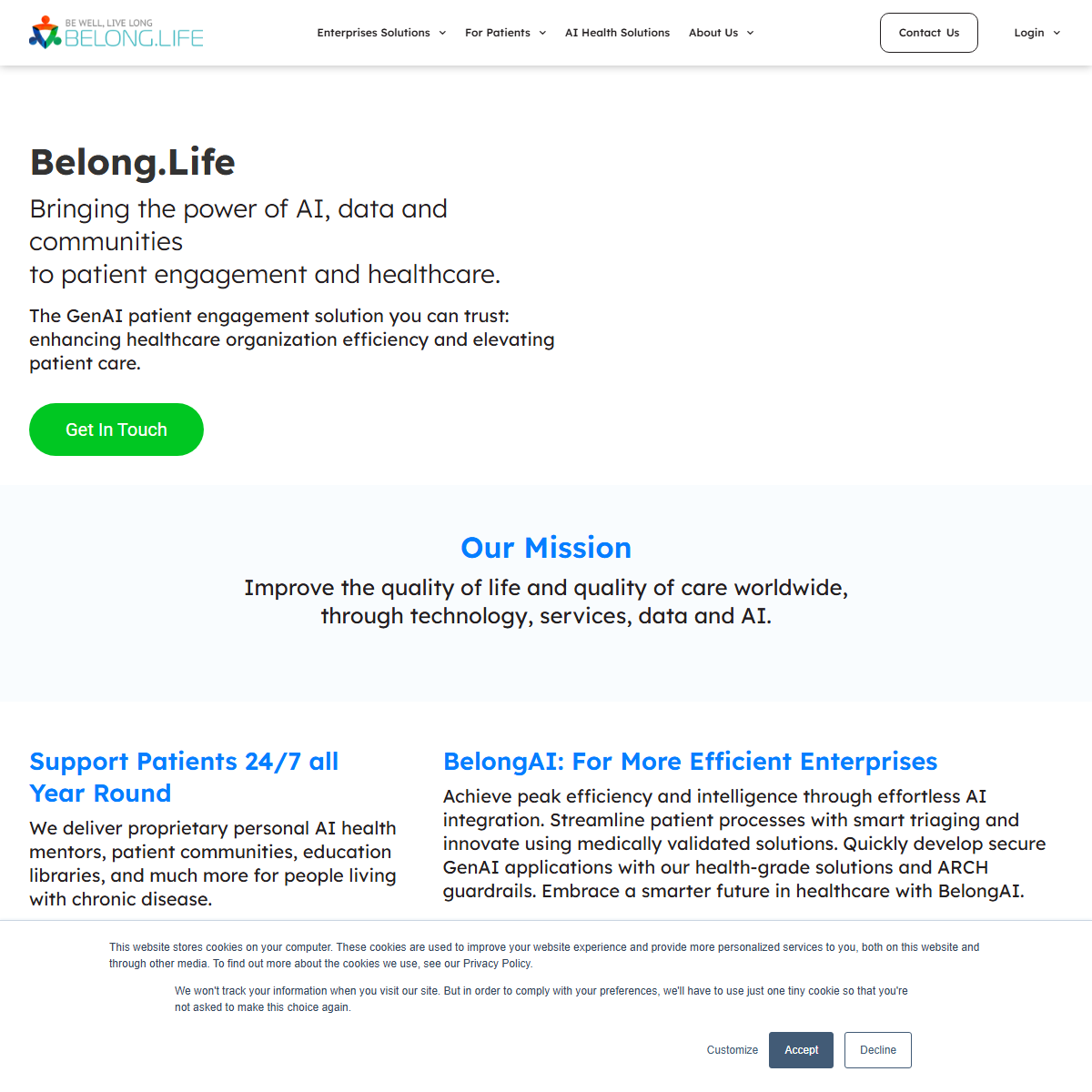 Belong AI - health Tool Screenshot