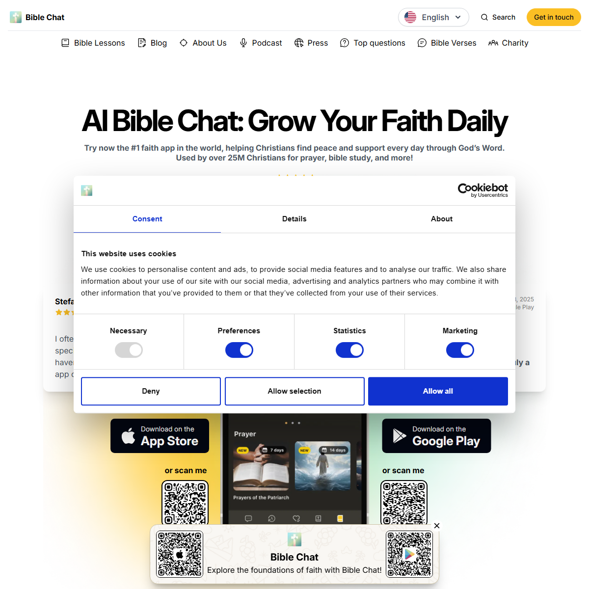 Bible Chat - religion Tool Screenshot