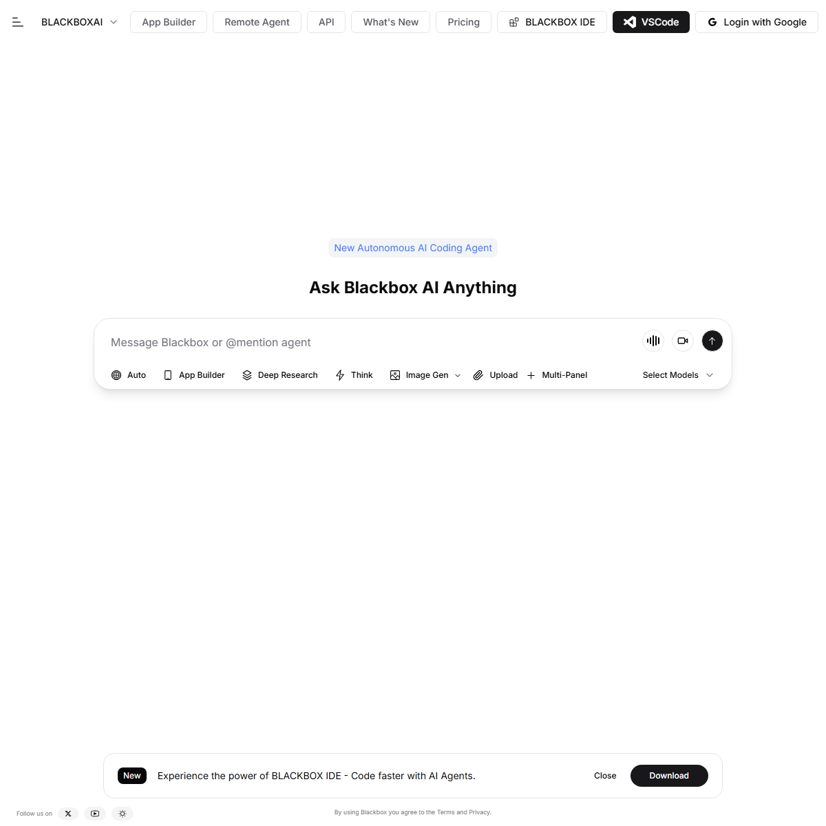 BLACKBOX.AI - code assistant Tool Screenshot