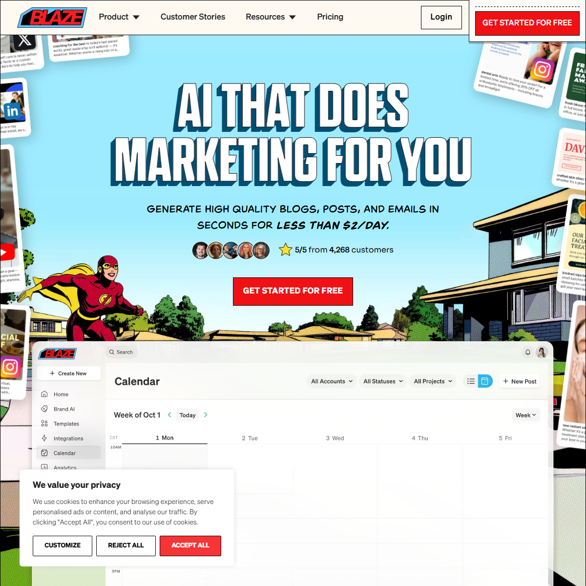 Blaze - marketing Tool