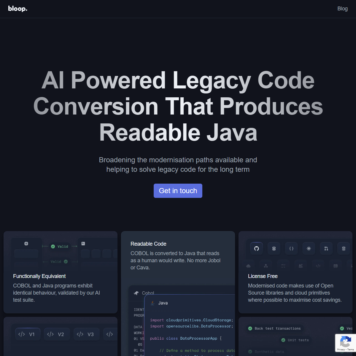 Bloop - code assistant Tool Screenshot