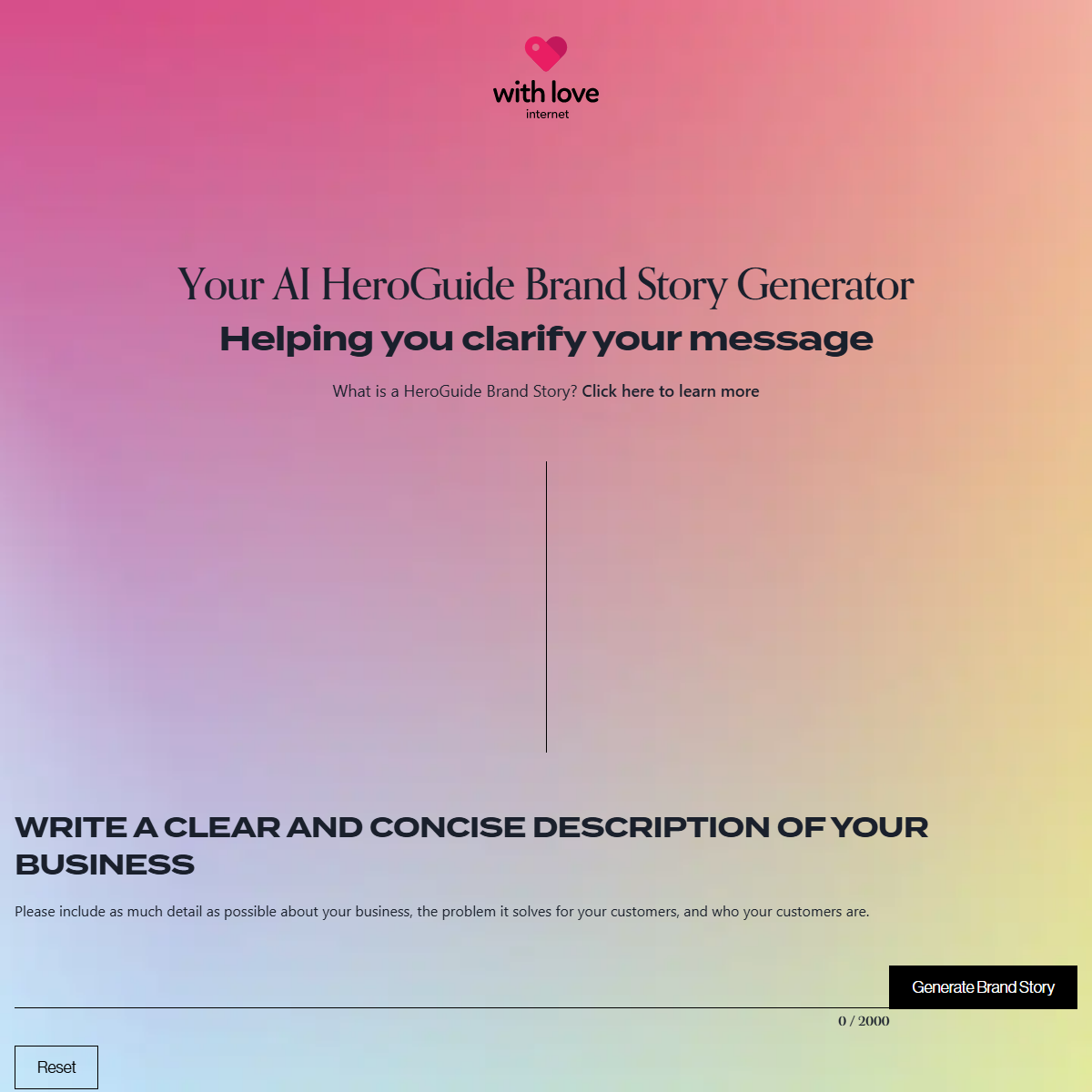 BrandScript Generator - marketing Tool Screenshot