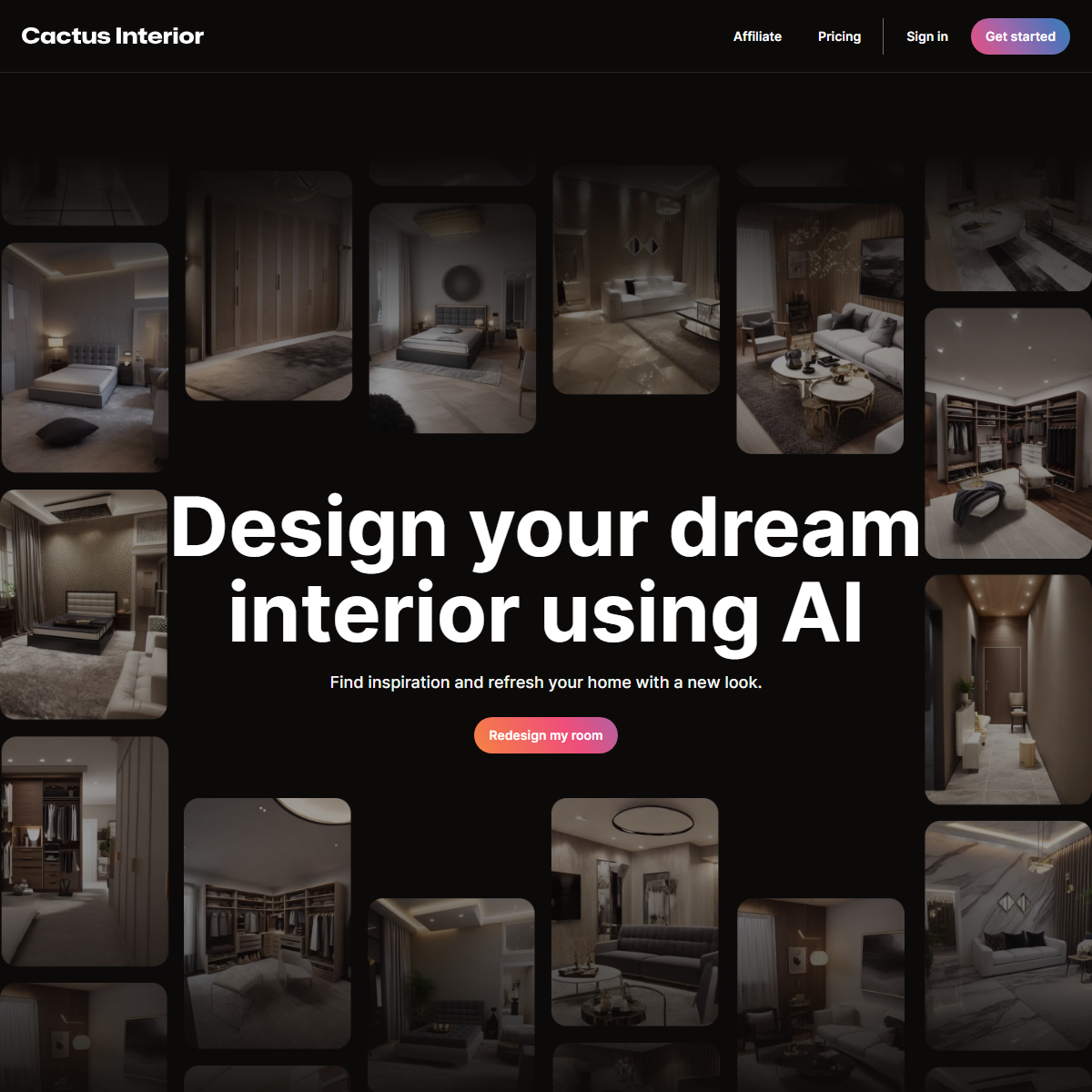 Cactus Interior - design generators Tool Screenshot