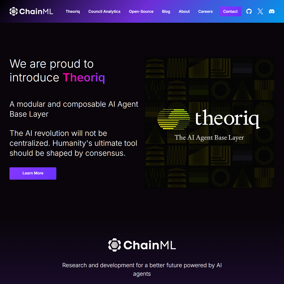 ChainML - AI agents Tool Screenshot