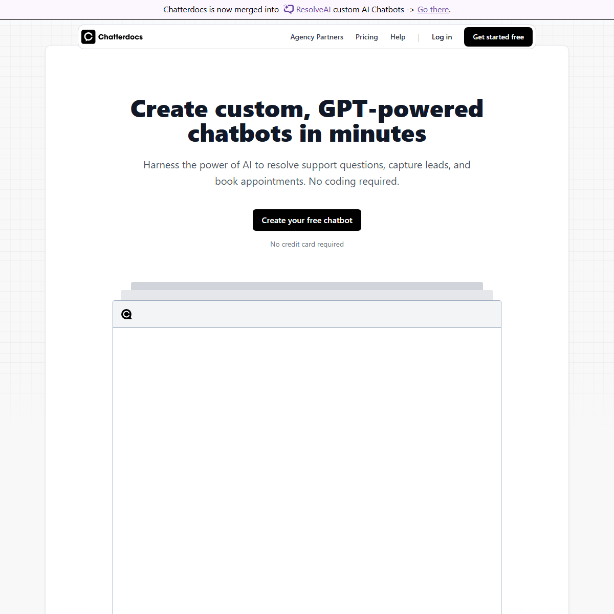 Chatterdocs - AI chatbots Tool Screenshot