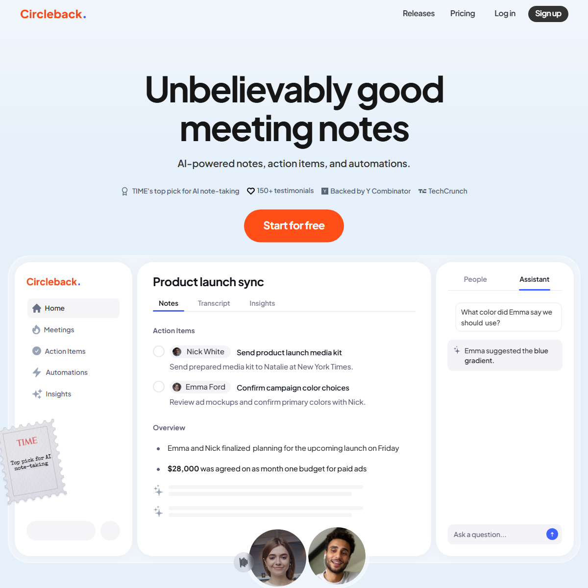Circleback.ai - personal assistant Tool