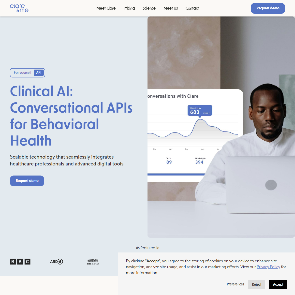 Clare & Me - health Tool Screenshot