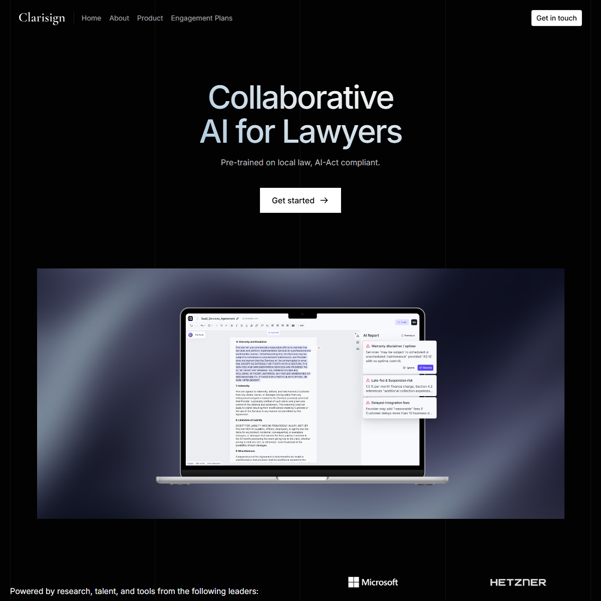 Clarisign - legal Tool Screenshot