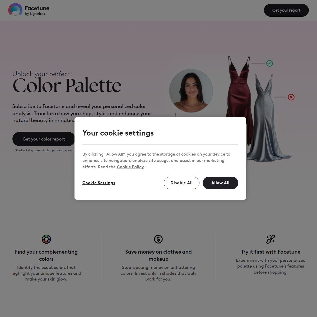 Color Palette Flow - fashion Tool Screenshot