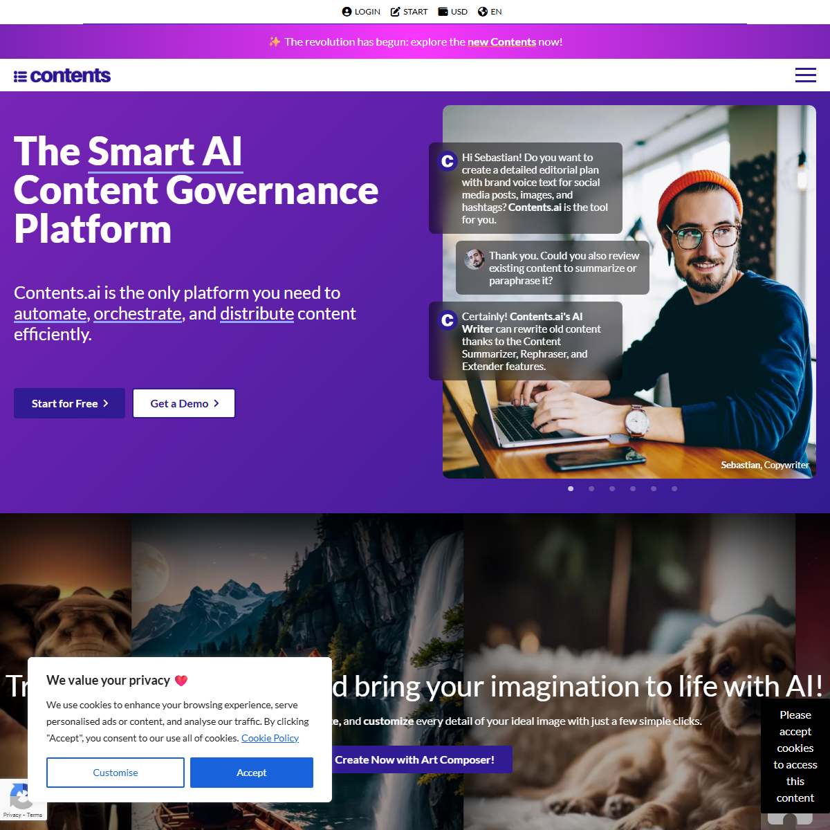 Contents - e-commerce Tool Screenshot