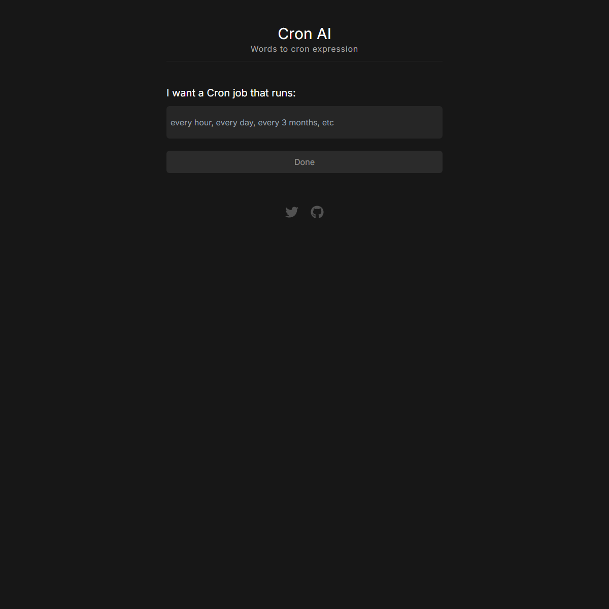 Cron AI - code assistant Tool Screenshot