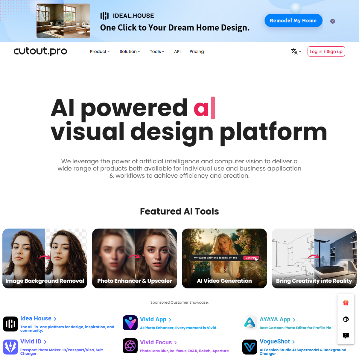 Cutout Pro - video editing Tool Screenshot