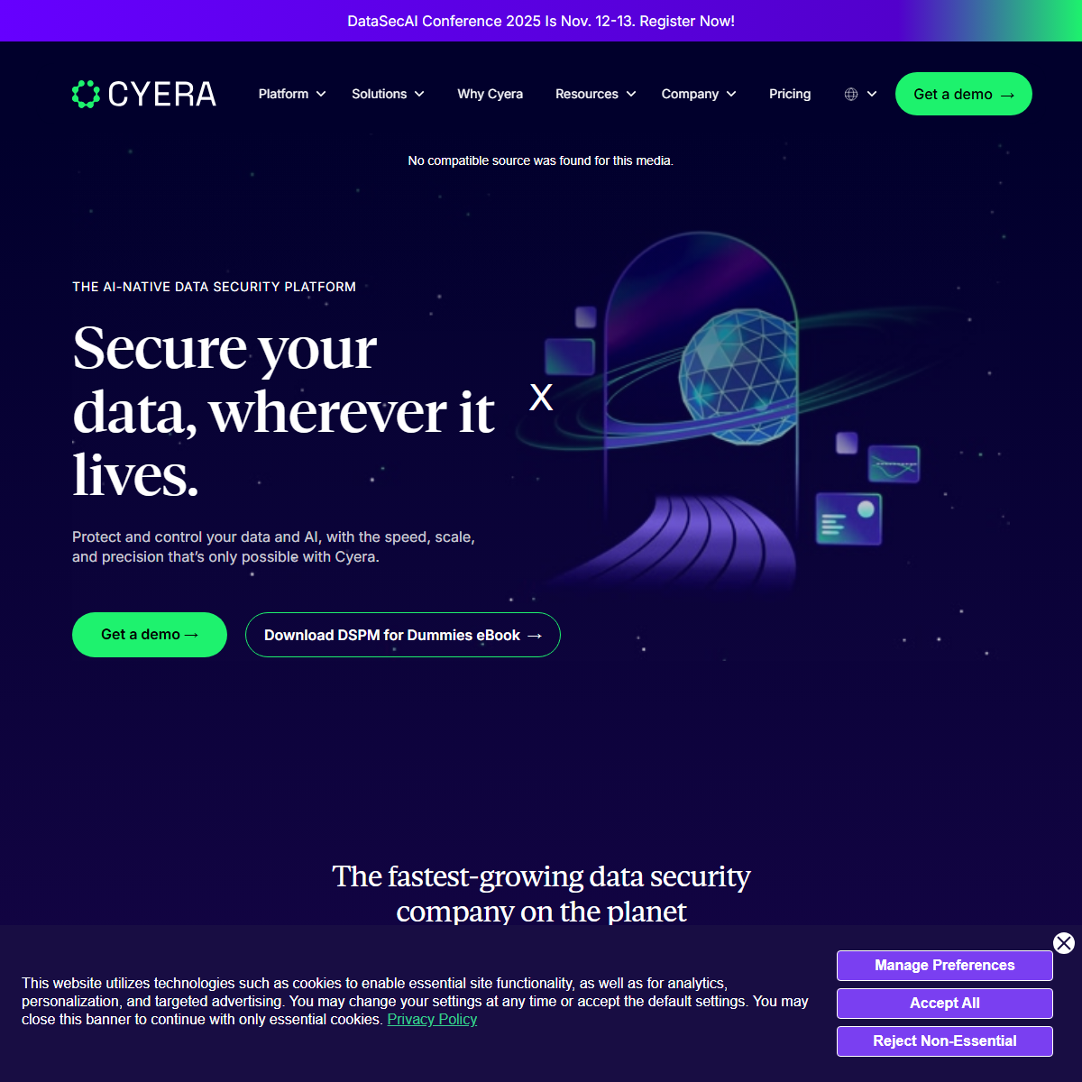 Cyera - customer support Tool Screenshot