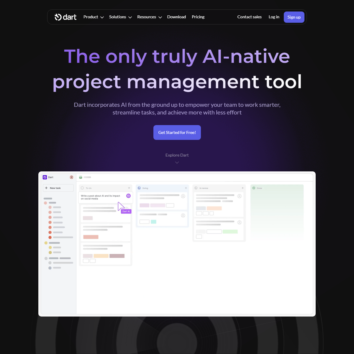 Dart - AI agents Tool Screenshot