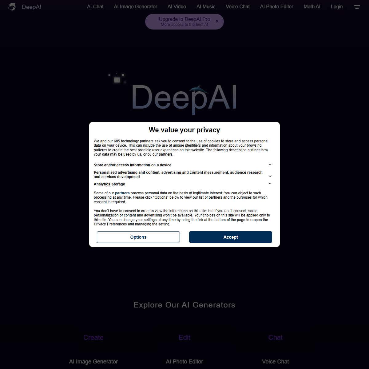DeepAI - AI chatbots Tool
