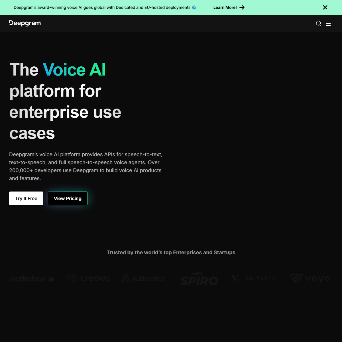 Deepgram - transcriber Tool Screenshot