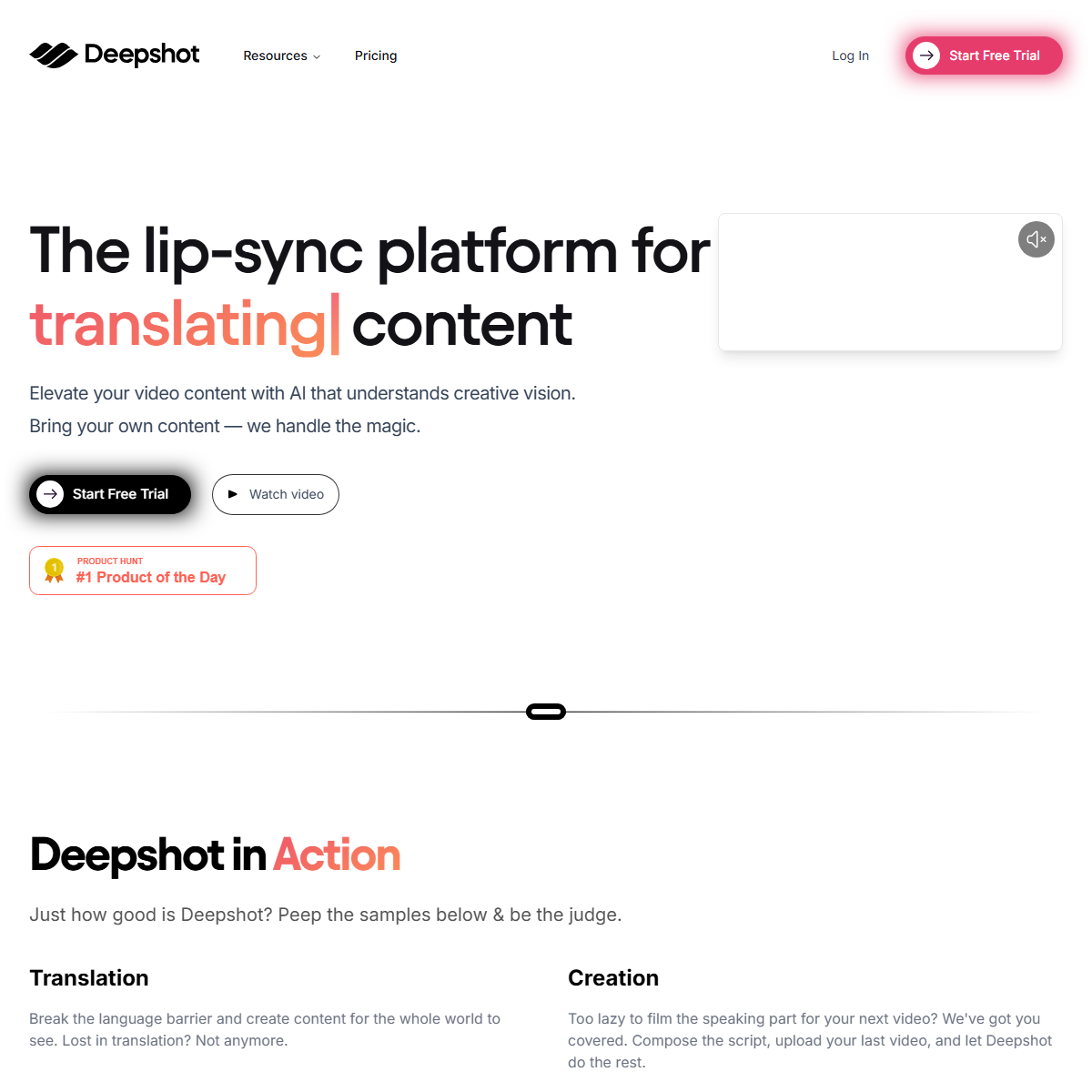 Deepshot AI - video editing Tool Screenshot