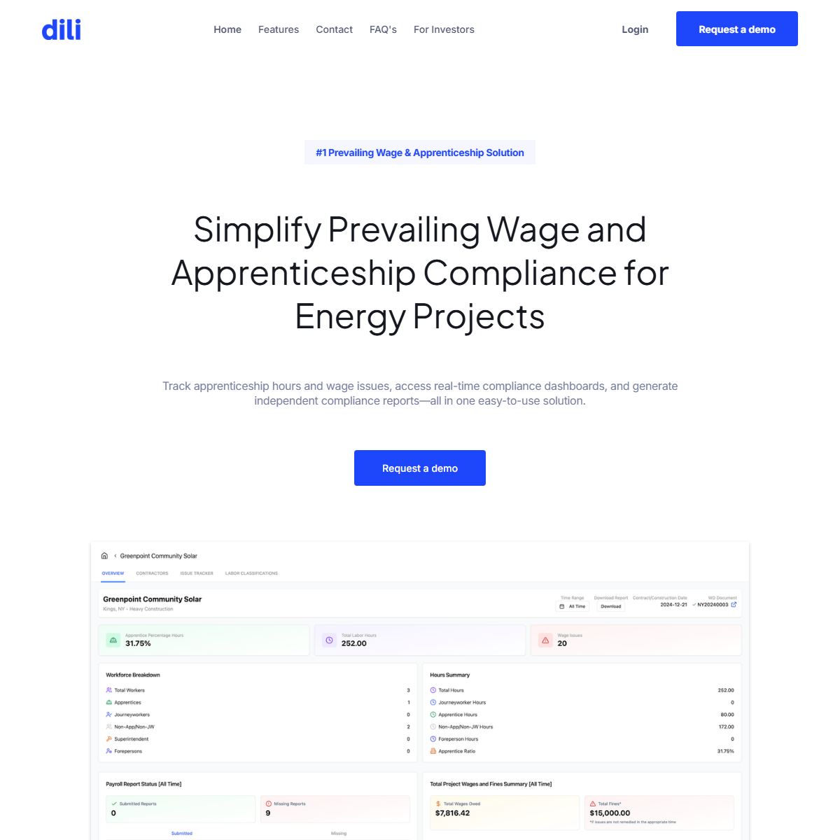 Dili - finance Tool Screenshot
