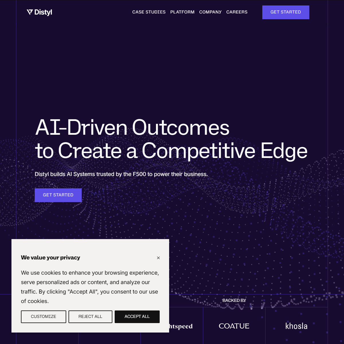 Distyl - AI chatbots Tool Screenshot