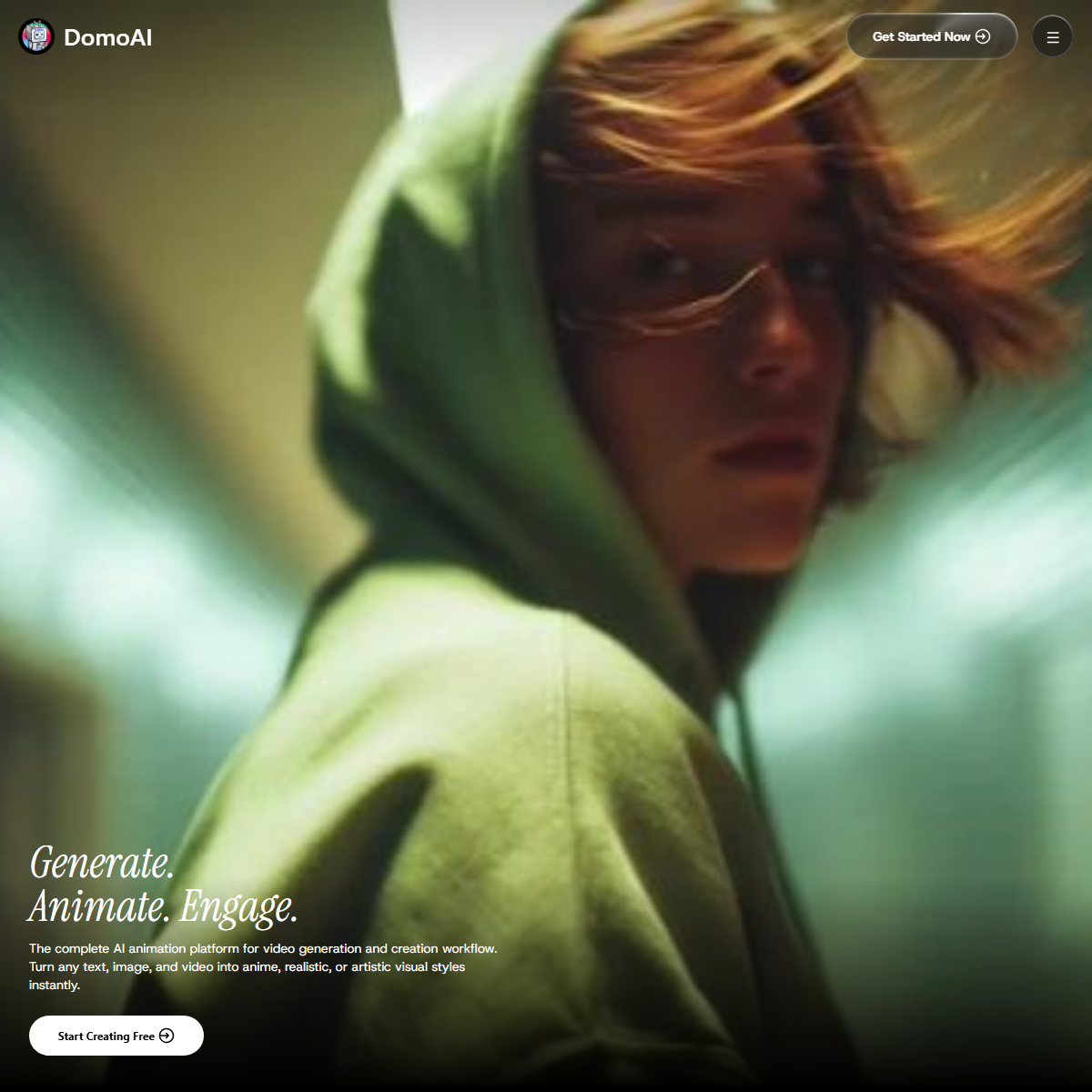 DomoAI - video generators Tool Screenshot