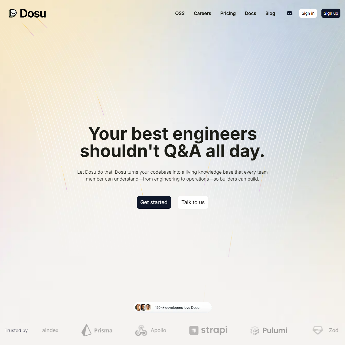 Dosu - project management Tool Screenshot