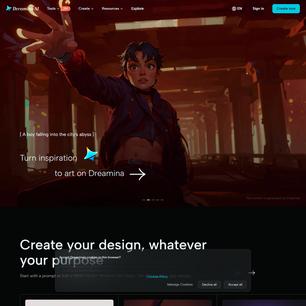 Dreamina - text to image Tool Screenshot
