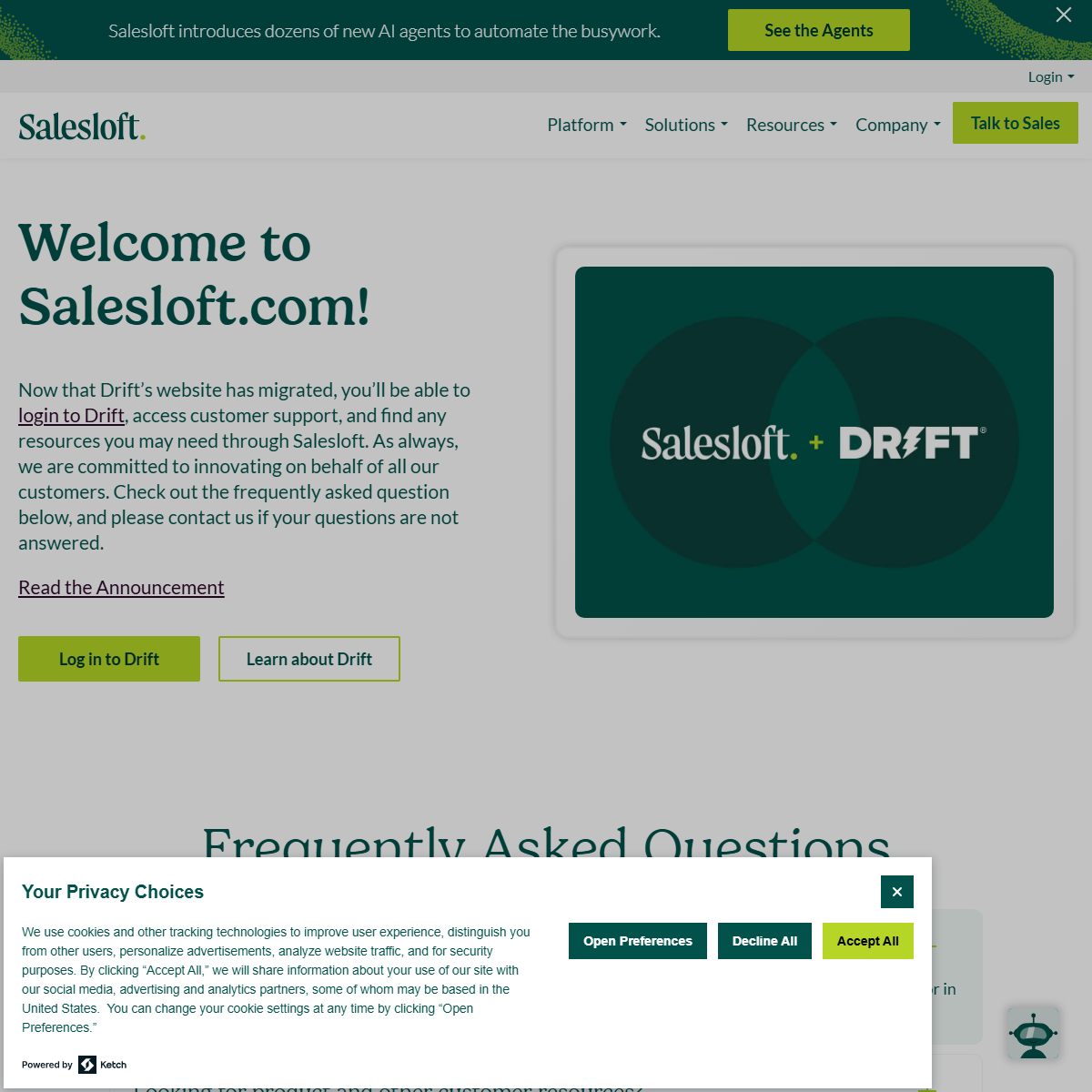 Drift - marketing Tool
