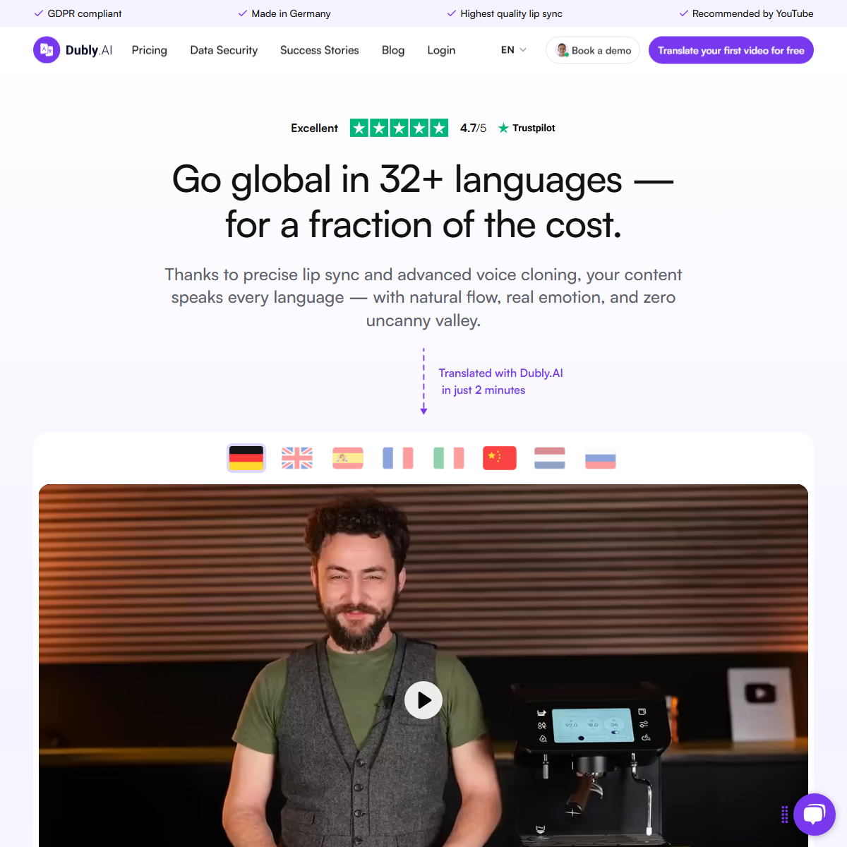 Dubly.AI - video editing Tool Screenshot