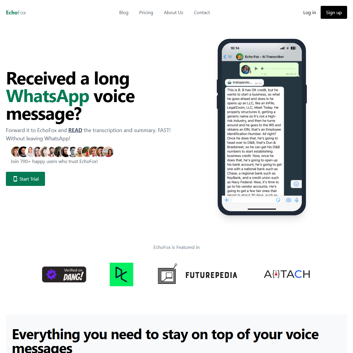 EchoFox - transcriber Tool Screenshot