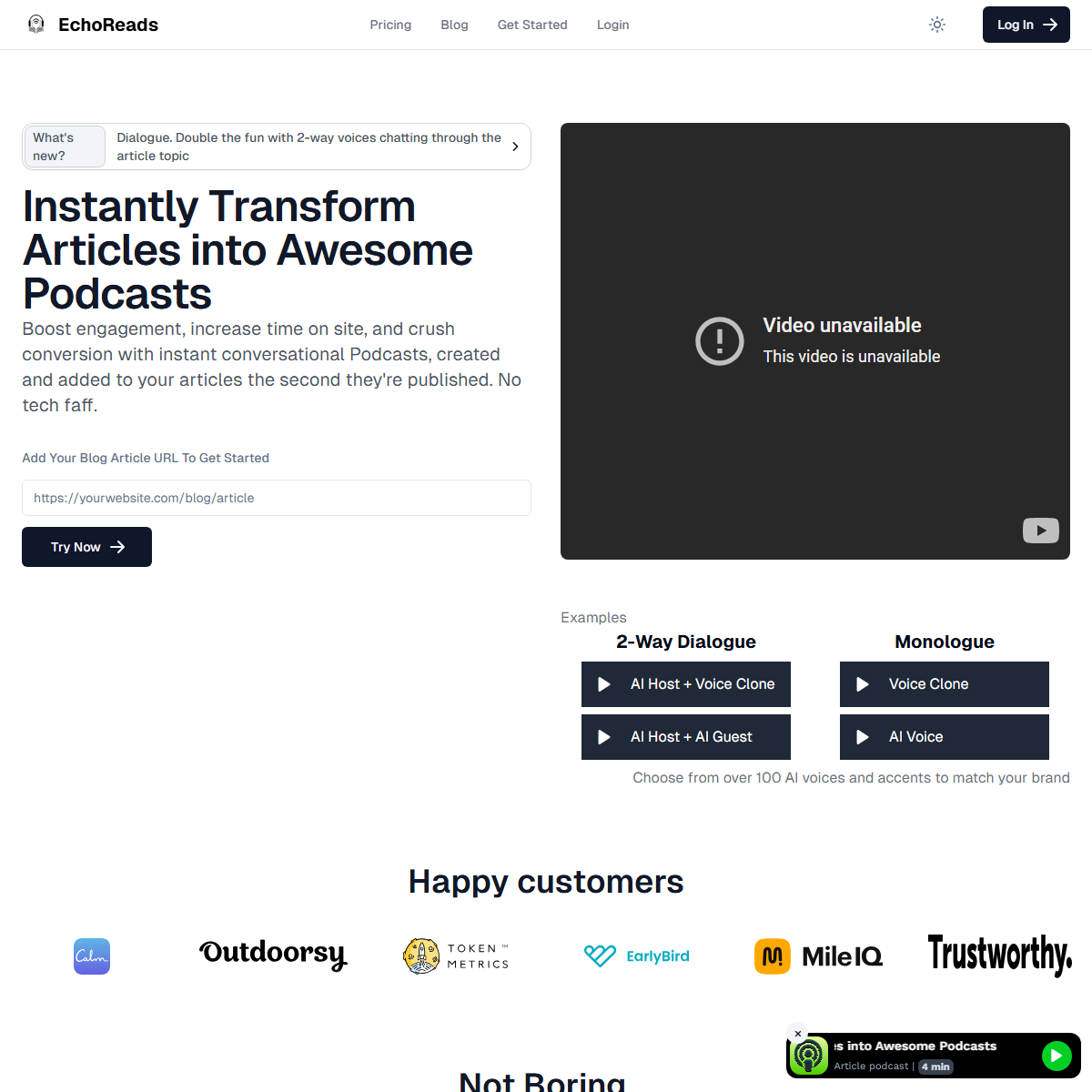 EchoReads - text to speech Tool Screenshot