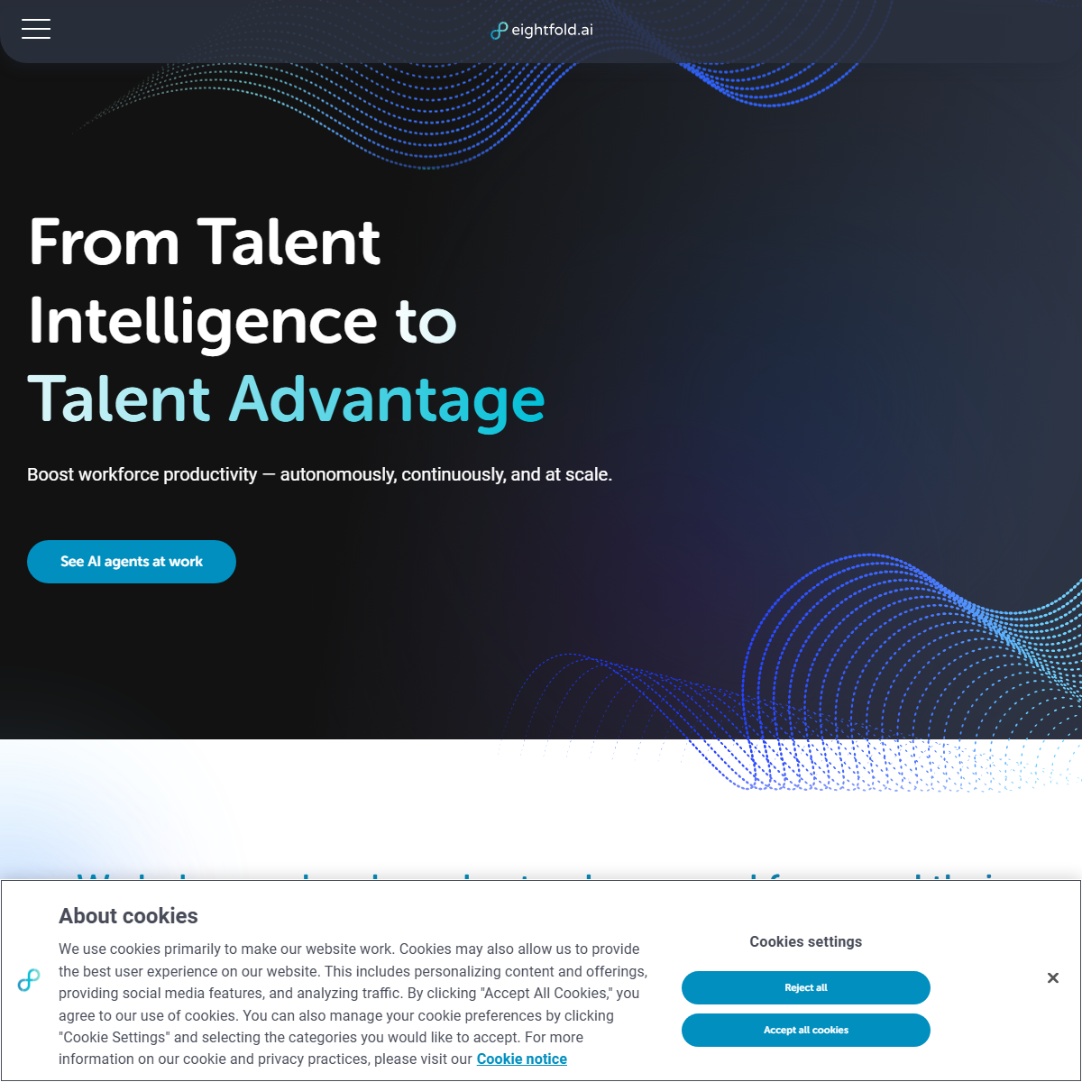 Eightfold - human resources Tool Screenshot