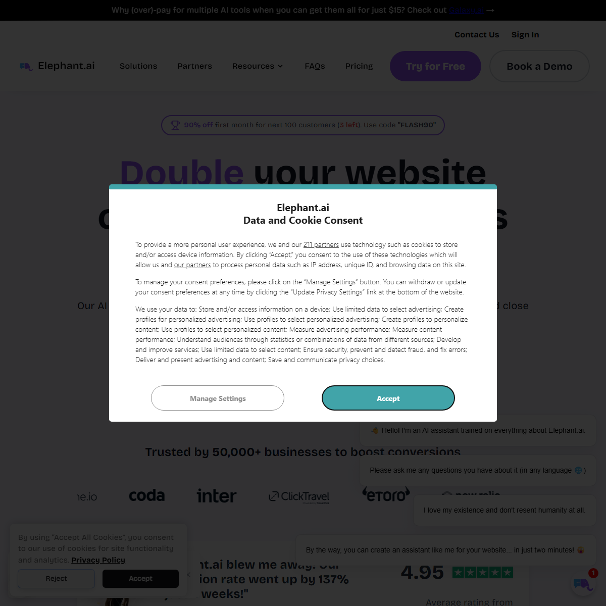 Elephant - AI chatbots Tool Screenshot