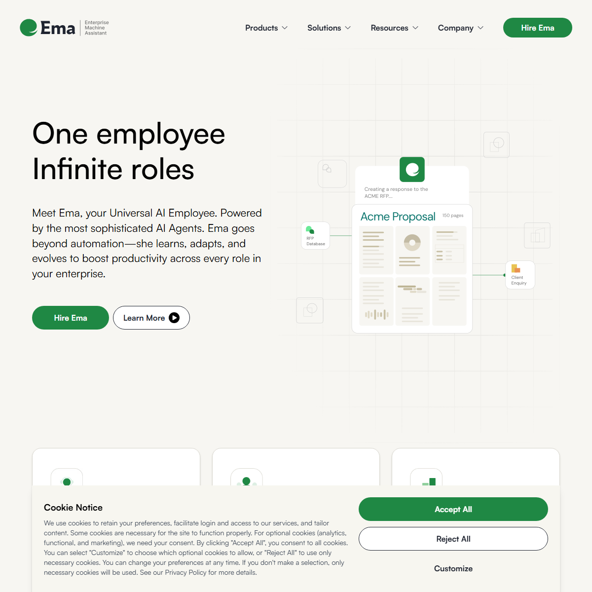Ema - AI agents Tool Screenshot