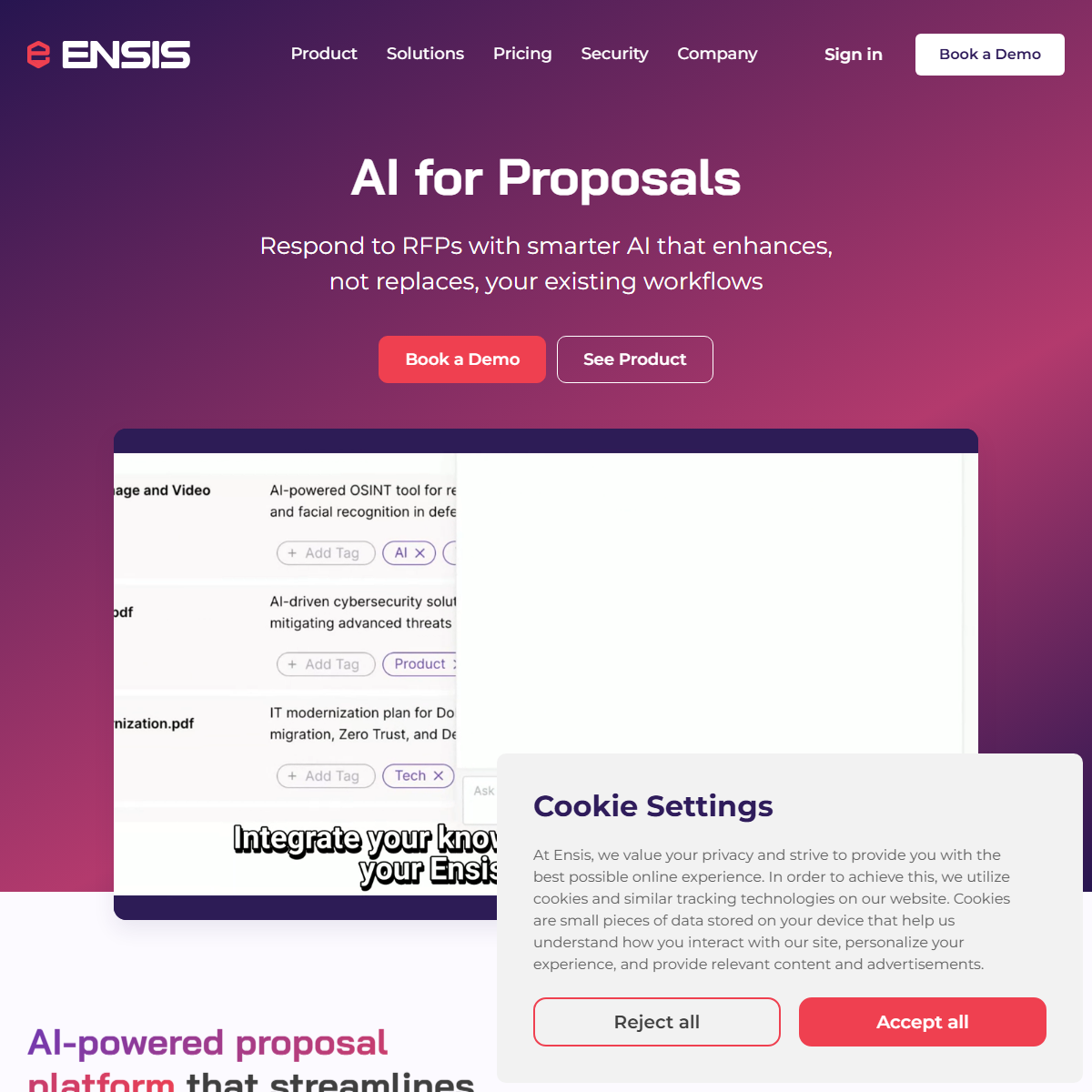 Ensis - AI agents Tool Screenshot