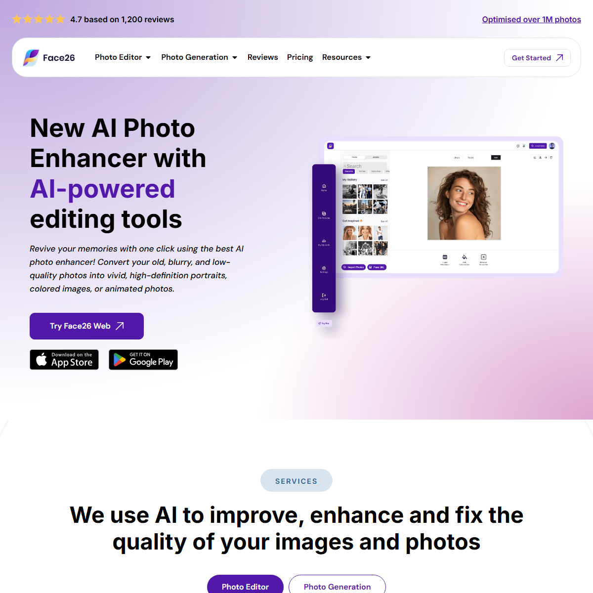 Face26 - image editing Tool Screenshot